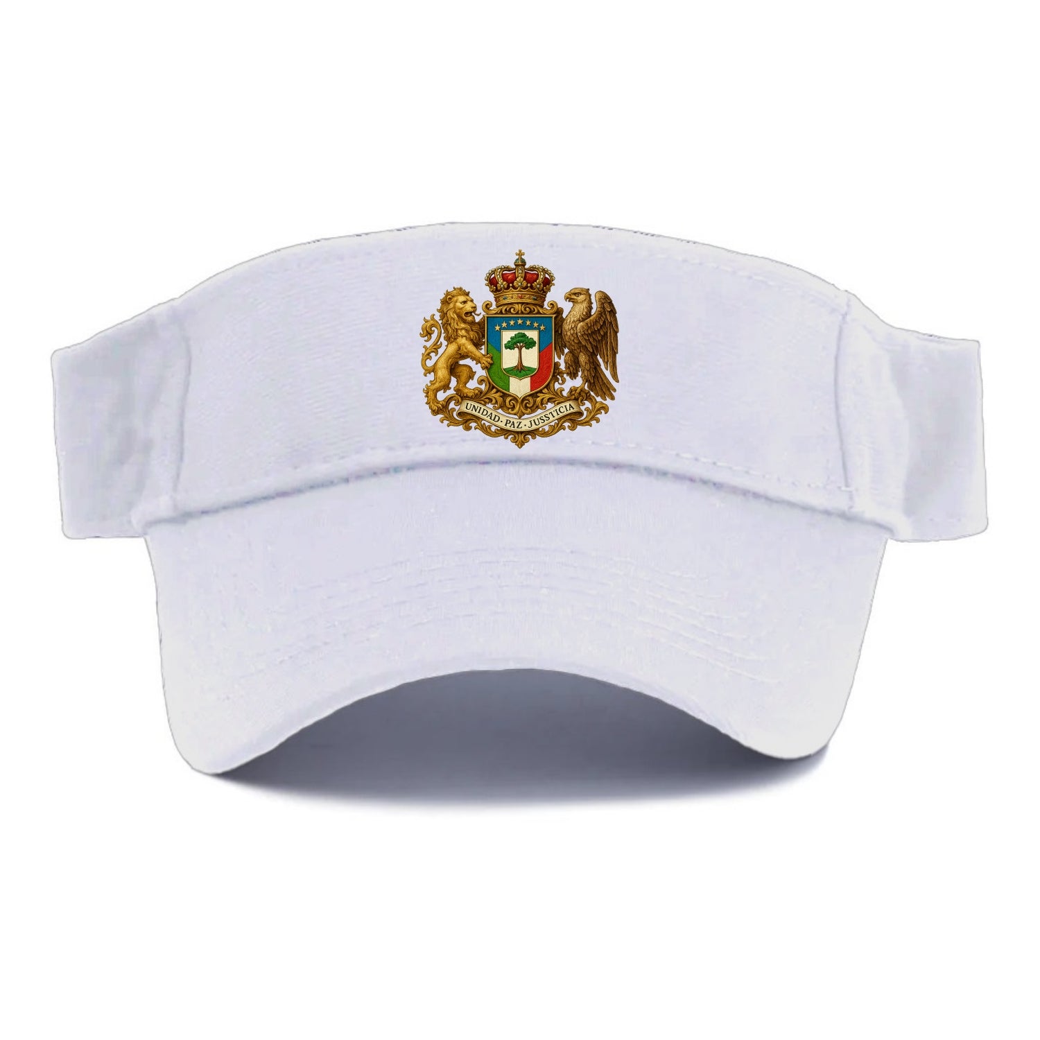 Equatorial Guinea Silk Cotton Tree Emblem  - Visor - White