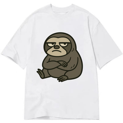 The Sloth Judging Silently - Classic T-shirt - White