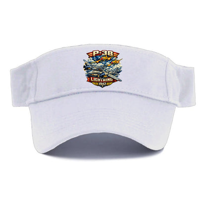 P 38 Lightning - Visor - White