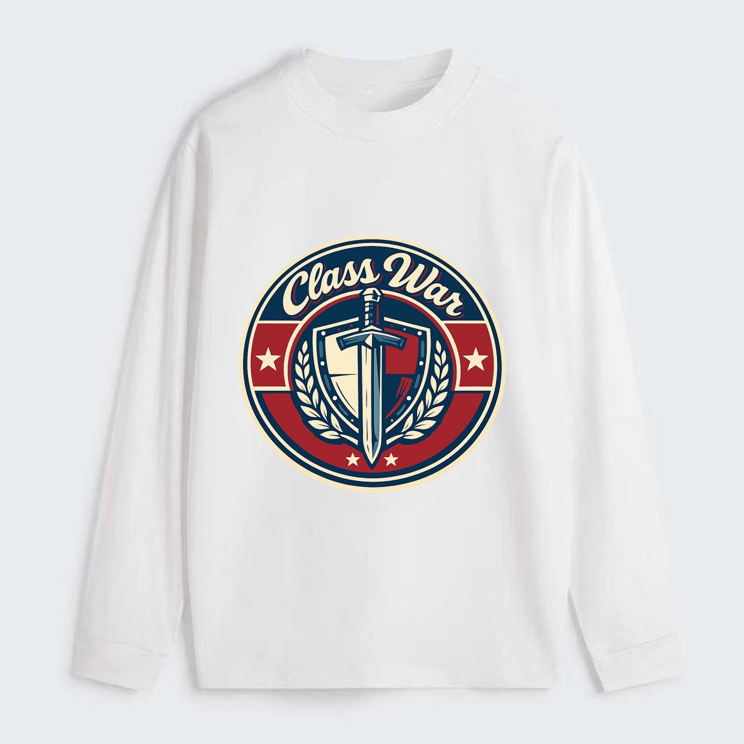 class war - Classic Long Sleeve Shirt - White