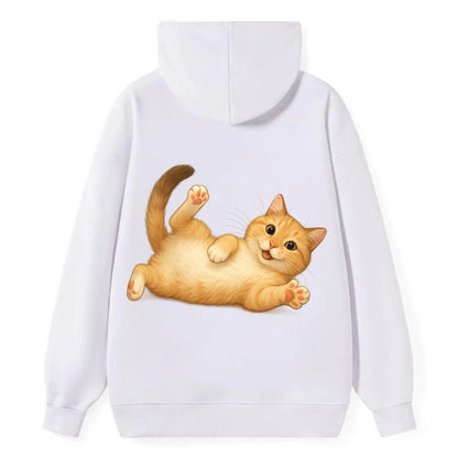 Therapy Cat  - Classic Pullover Hoodie - White