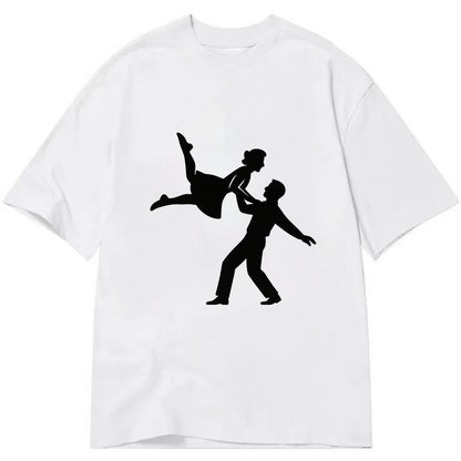 Swing dancers aerial lift - Classic T-shirt - White