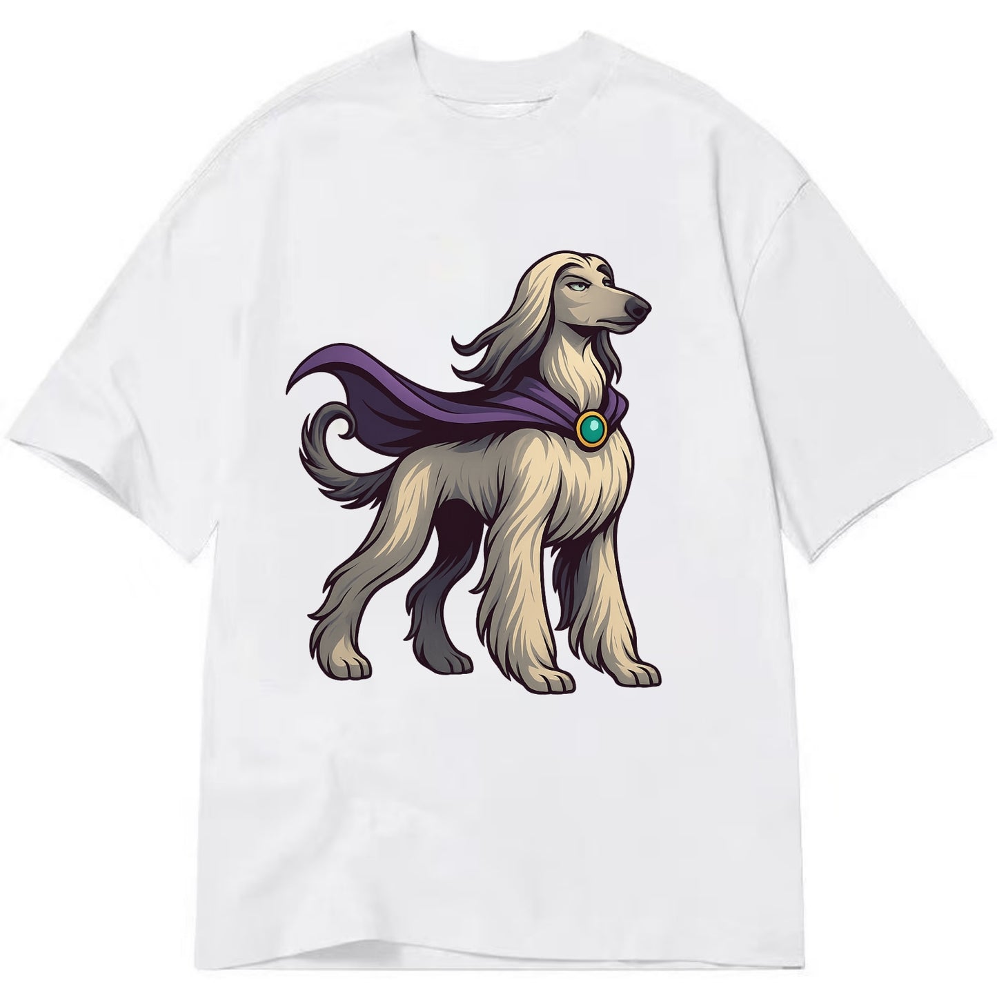 Afghan Hound Mystic Hero  - Classic T-shirt - White