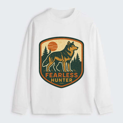 Fearless Hunter  - Classic Long Sleeve Shirt - White