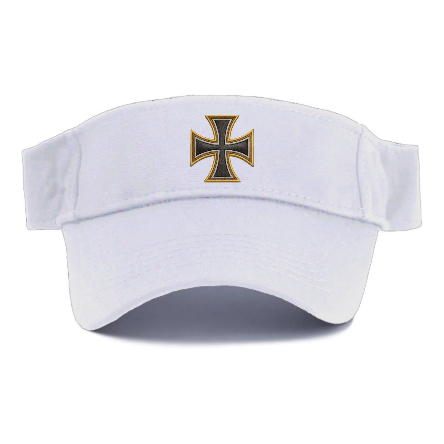 Teutonic Cross  - Visor - White