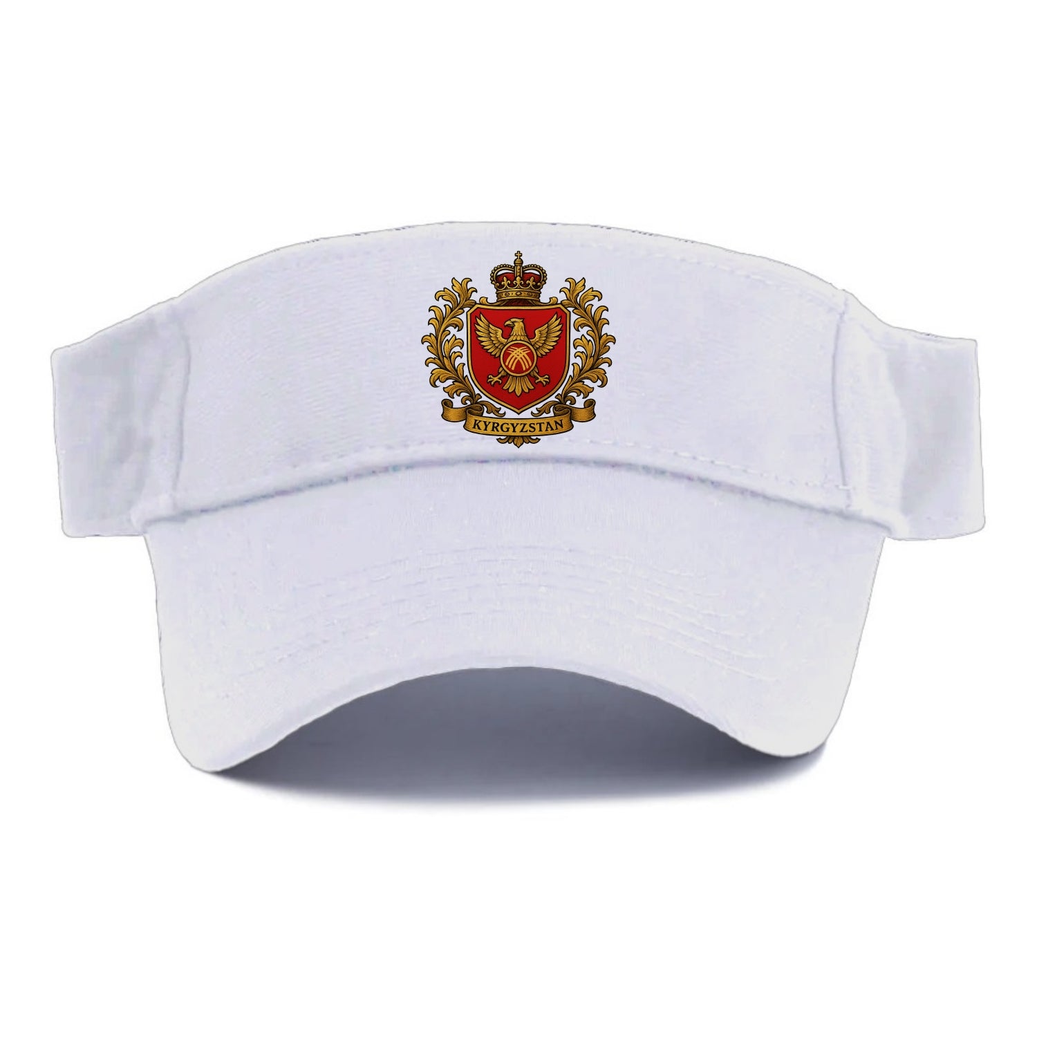 Kyrgyzstan Heritage Badge  - Visor - White