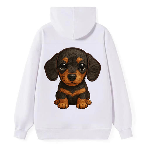 Baby Dachshund Puppy - long body, short legs, floppy ears, curious eyes, - Classic Pullover Hoodie