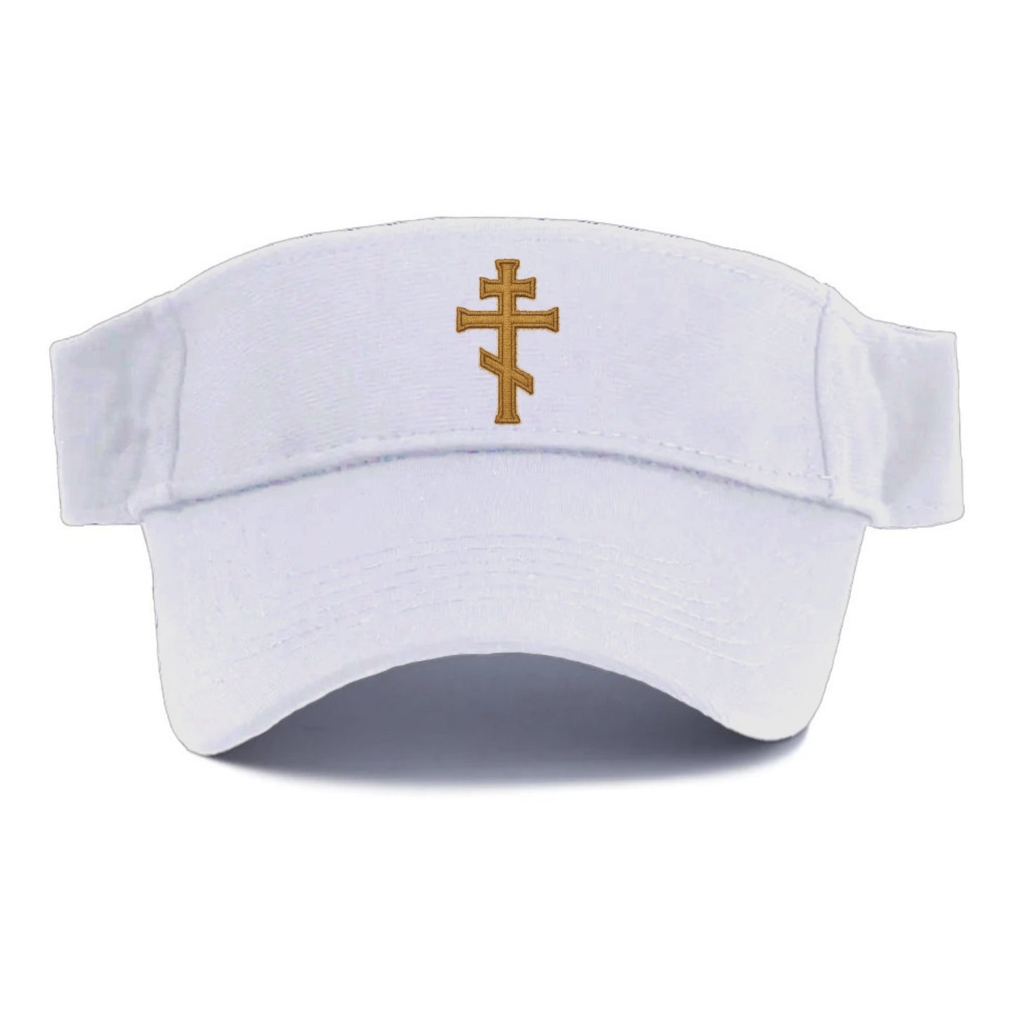 Orthodox Cross  - Visor - White