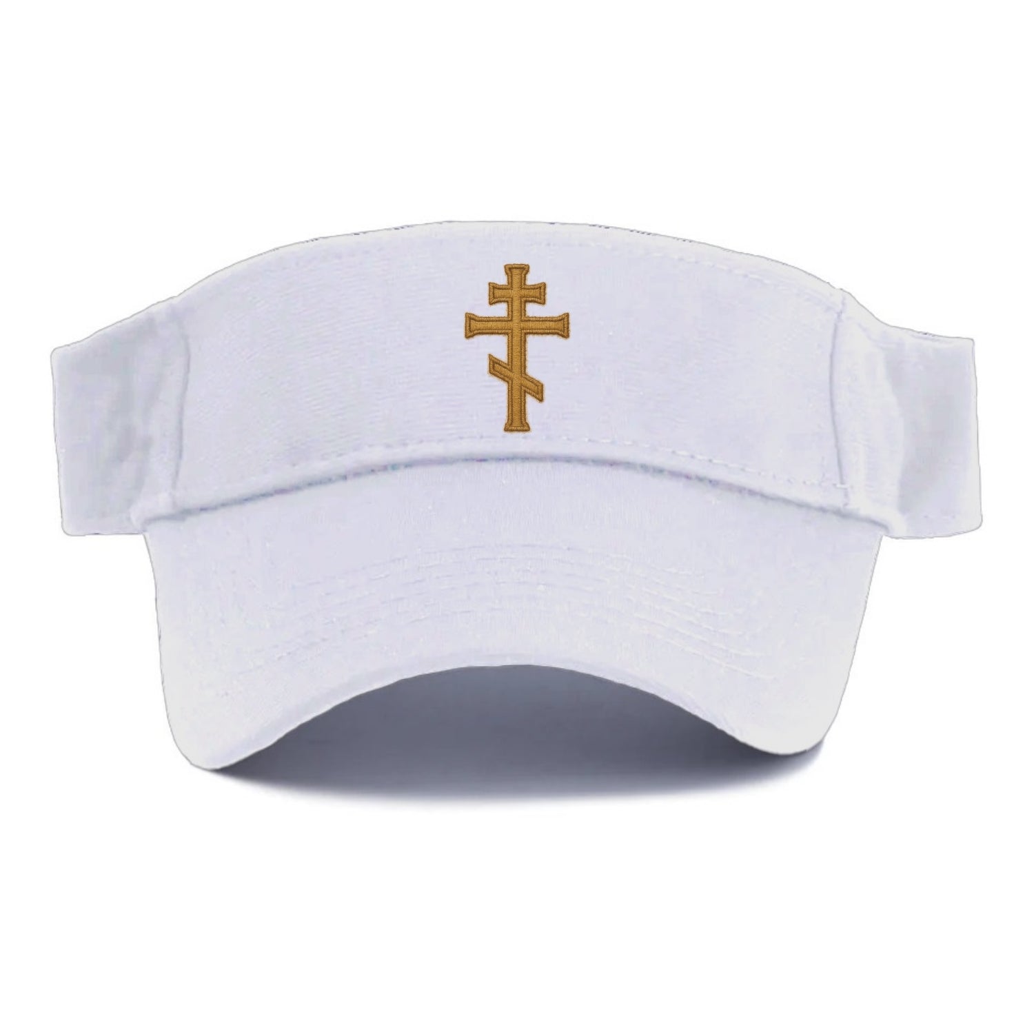 Orthodox Cross  - Visor - White