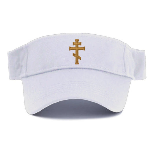 Orthodox Cross  - Visor - White