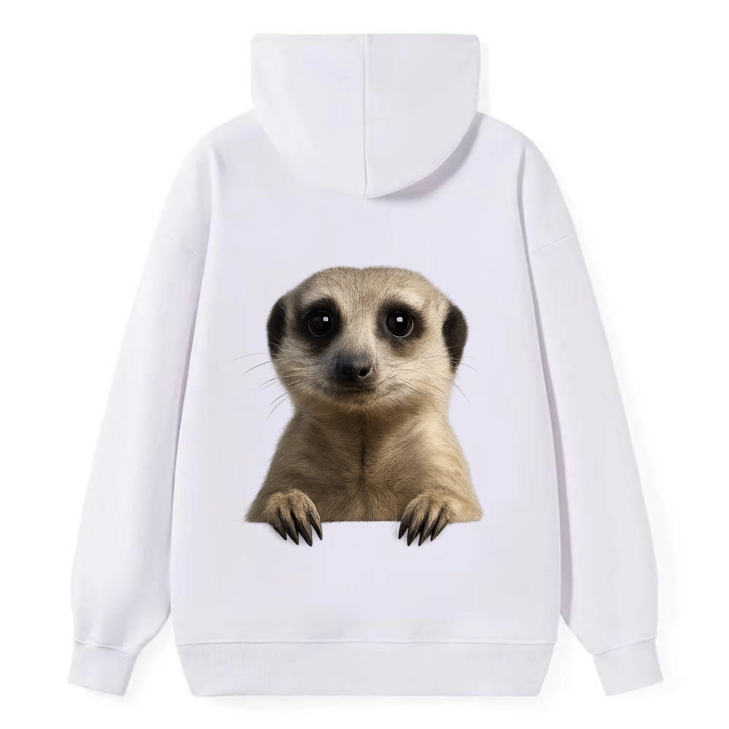 Meerkat  - Classic Pullover Hoodie - White