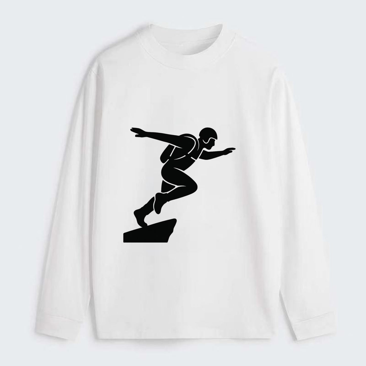 Base jumper launching off - Classic Long Sleeve Shirt - White