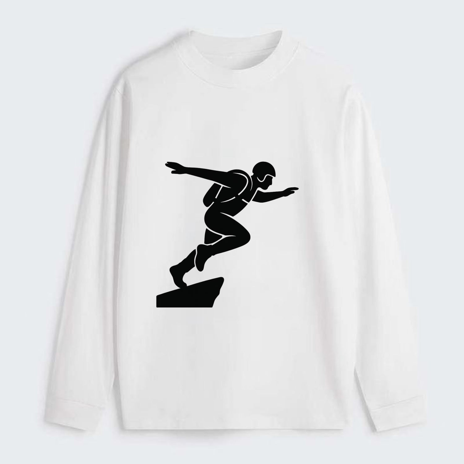 Base jumper launching off - Classic Long Sleeve Shirt - White