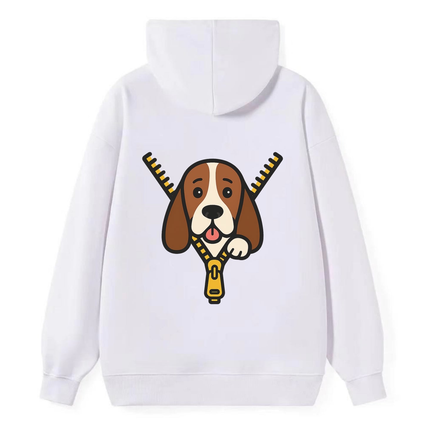 Basset Hound - Classic Pullover Hoodie - White