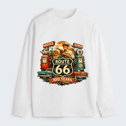 FILL ER UP | Vintage gas pumps | Flying A or Texaco style | Service - Classic Long Sleeve Shirt - White