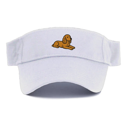 Cocker Spaniel - Golden colored relaxed Visor - White