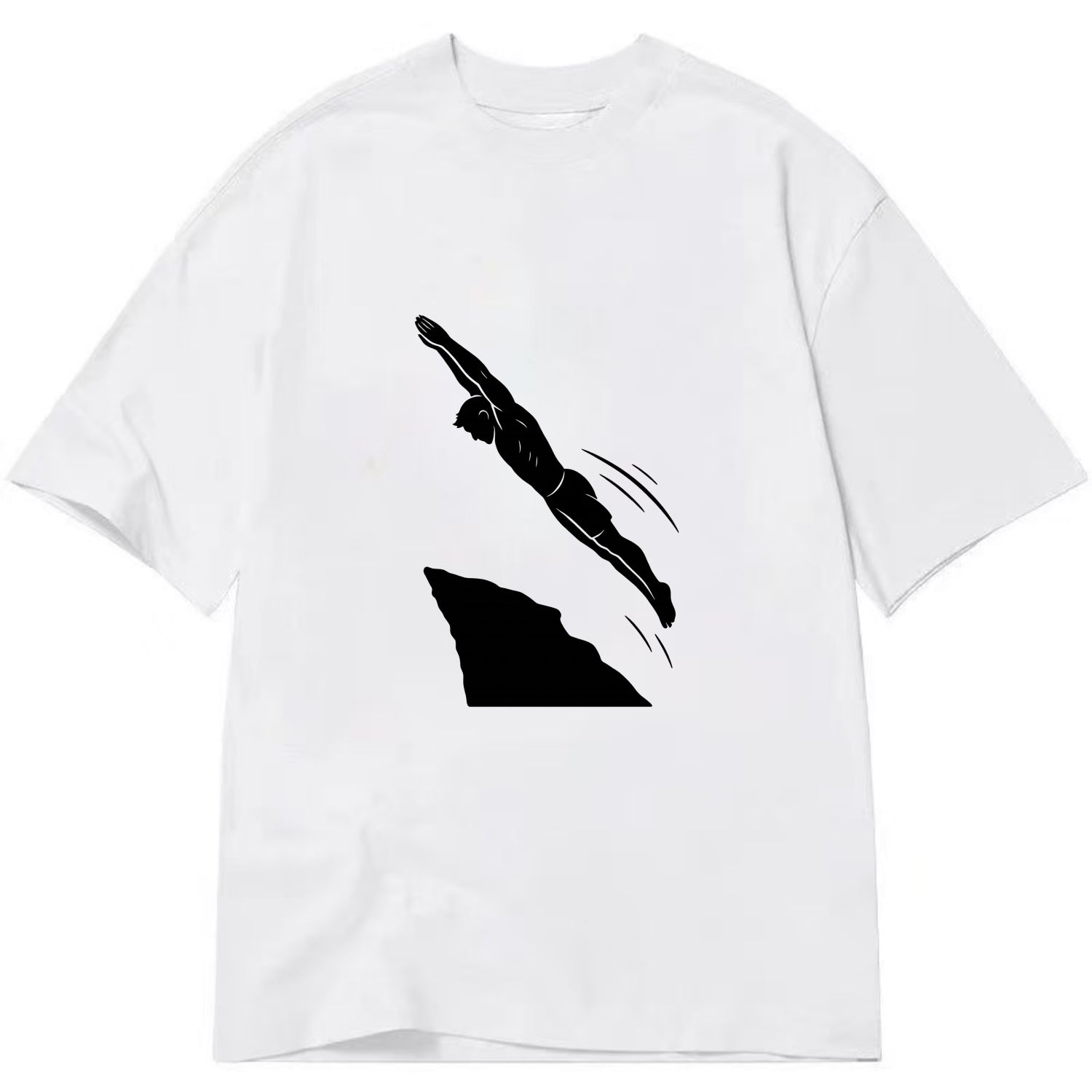 Cliff diver perfect form - Classic T-shirt - White