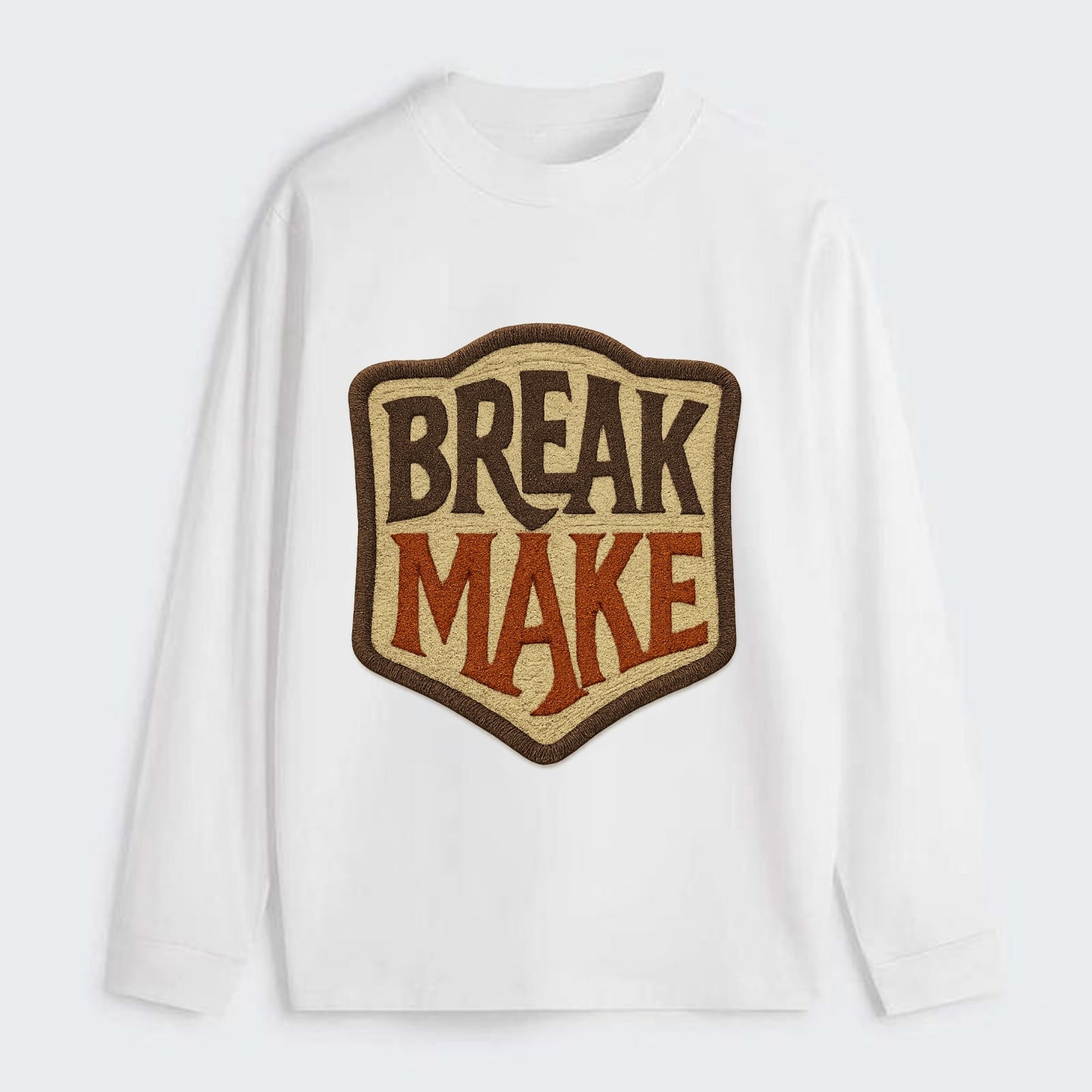 BREAK;MAKE THE RULES Rebel Red Snapback - Classic Long Sleeve Shirt - White
