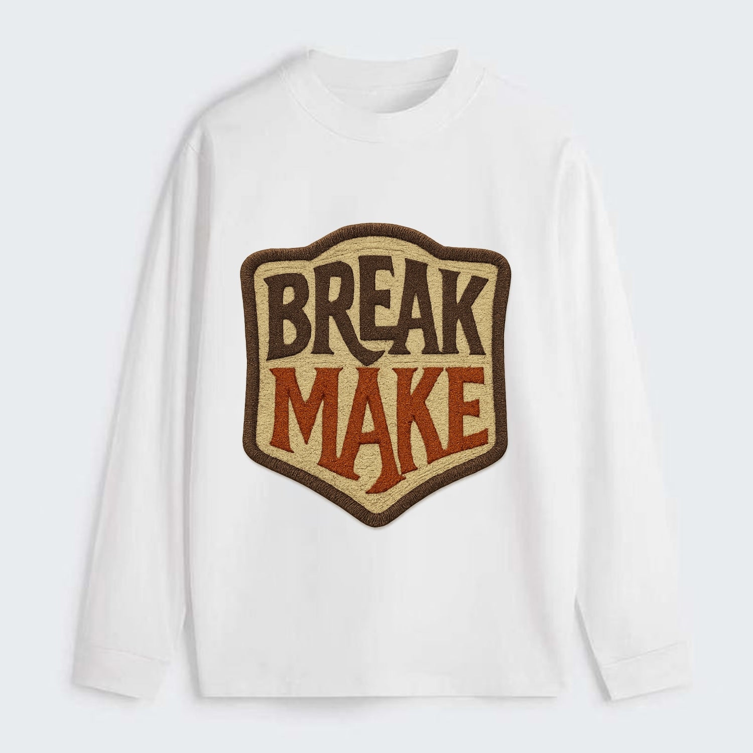 BREAK;MAKE THE RULES Rebel Red Snapback - Classic Long Sleeve Shirt - White
