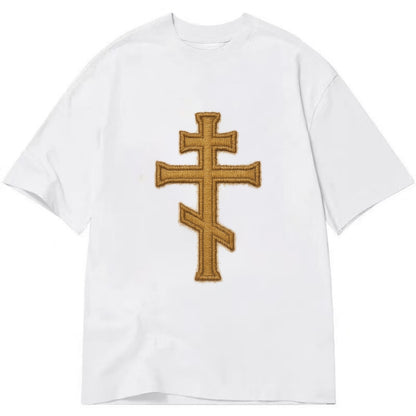 Orthodox Cross  - Classic T-shirt - White