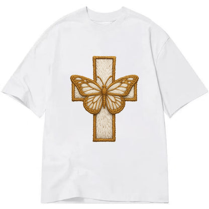 Resurrection Cross  - Classic T-shirt - White