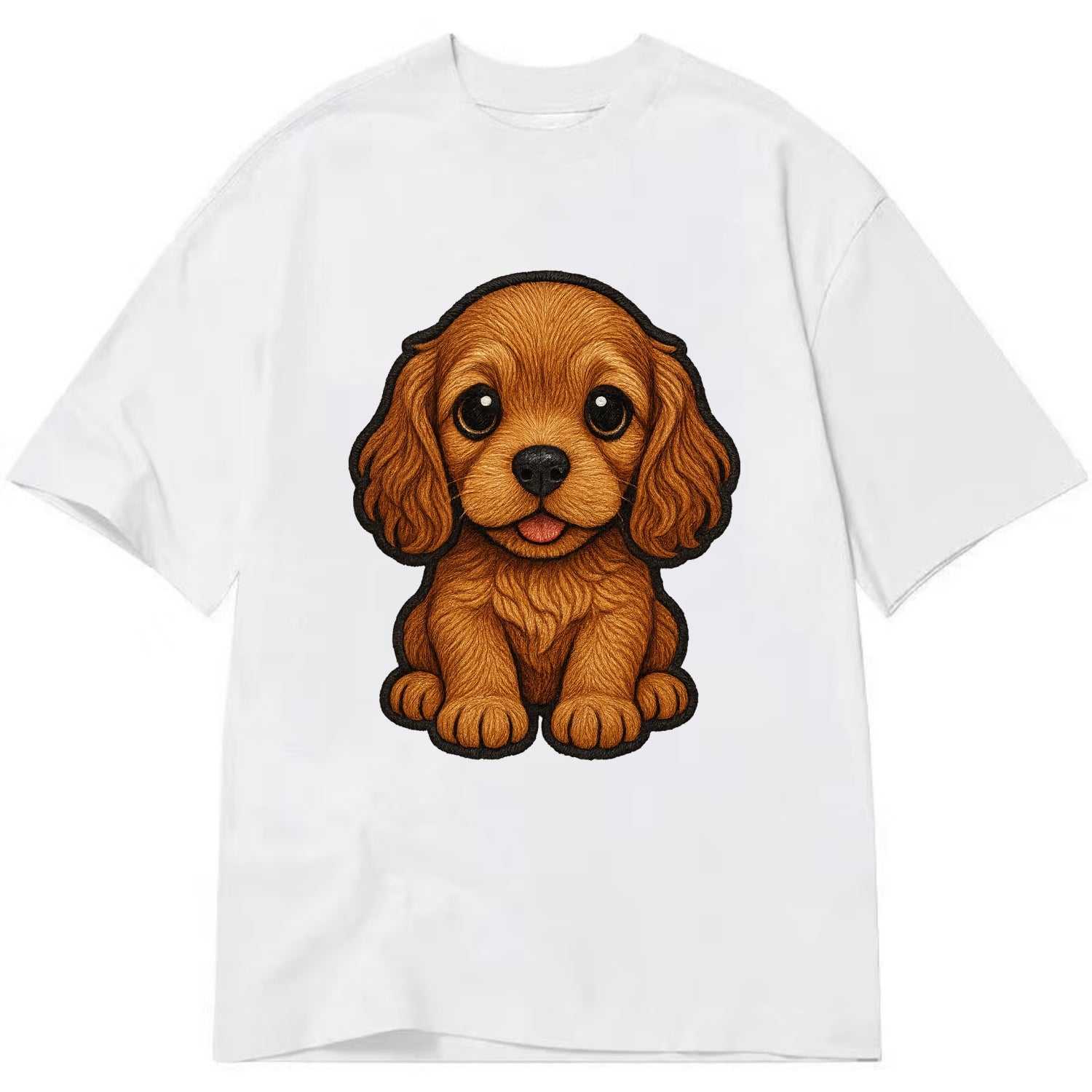 Baby Cocker Spaniel Puppy - long wavy ears, soulful eyes, silky coat, - Classic T-shirt - White