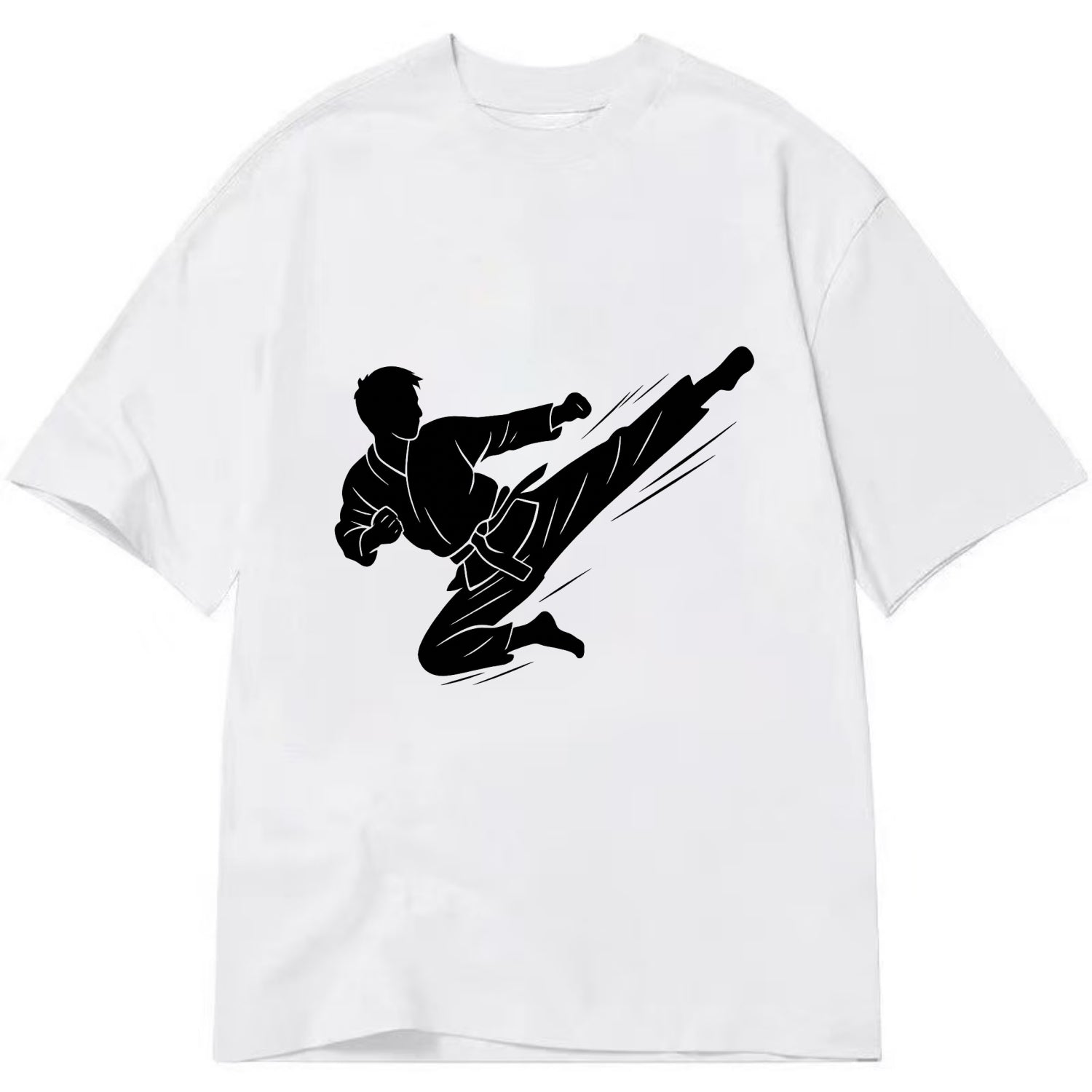 Korean taekwondo flying kick - Classic T-shirt - White