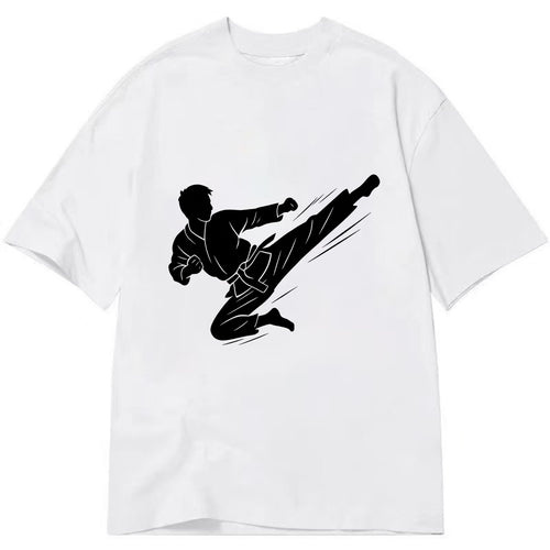 Korean taekwondo flying kick - Classic T-shirt