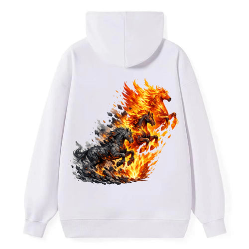 INFERNO STALLION | Horse made entirely of living flames | Blazing mane - Classic Pullover Hoodie
