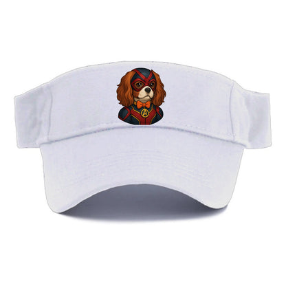 Cavalier King Charles Friendly Hero  - Visor - White