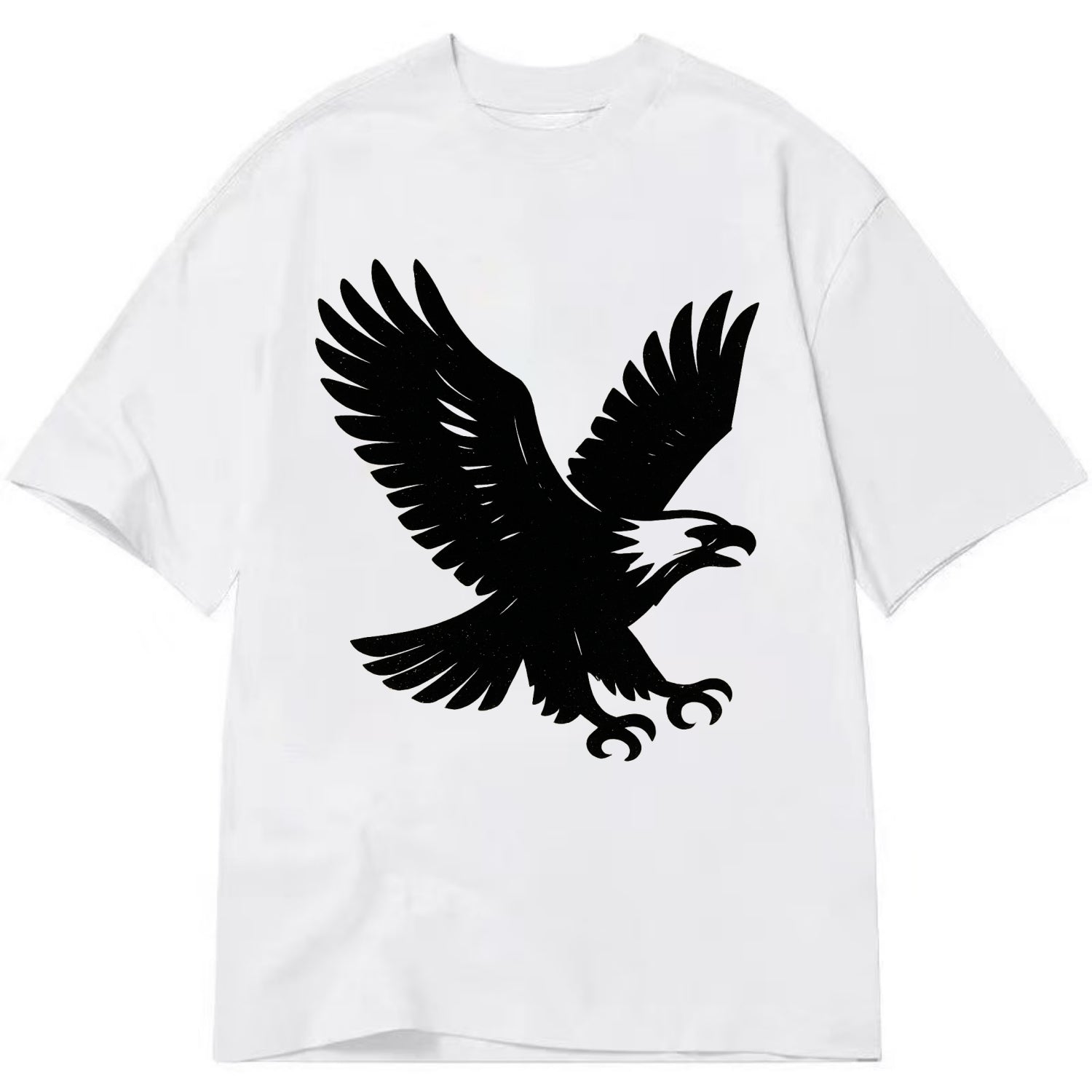 Eagle in flight - liberty and independence ink brushstrokes - Classic T-shirt - White