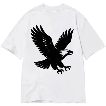 Eagle in flight - liberty and independence ink brushstrokes - Classic T-shirt - White