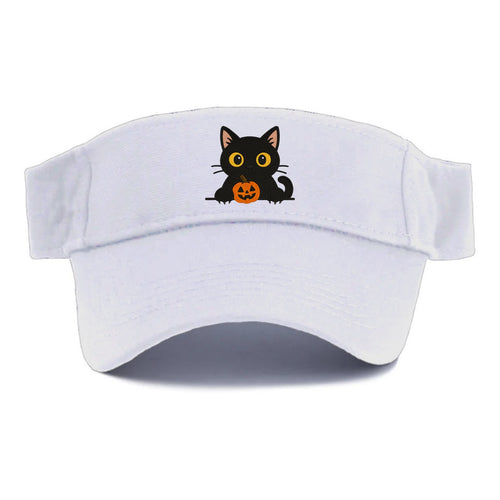 Midnight the black cat wearing round spectacles while studying the viewer. - Visor