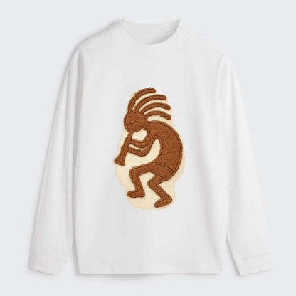 Kokopelli  - Classic Long Sleeve Shirt - White