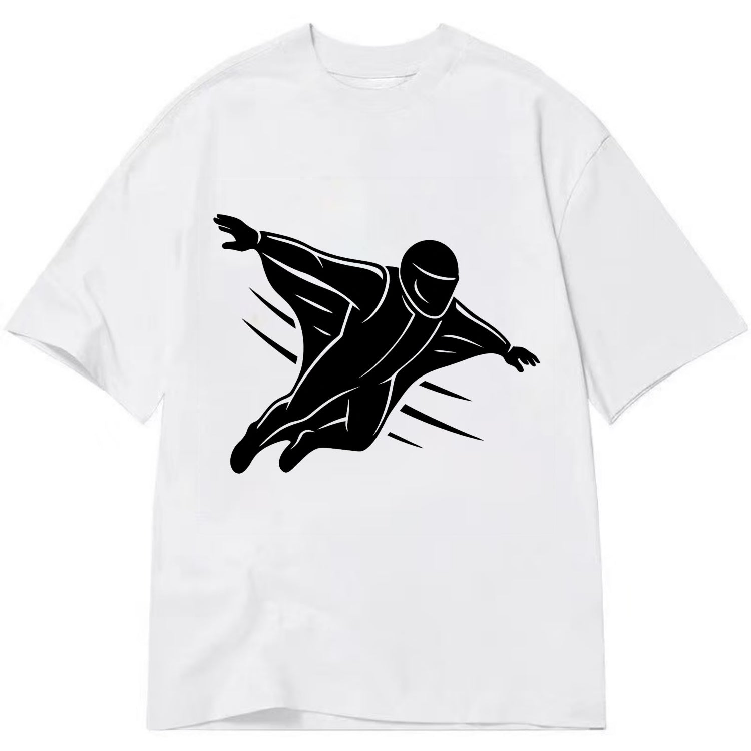Wingsuit flyer gliding - Classic T-shirt - White
