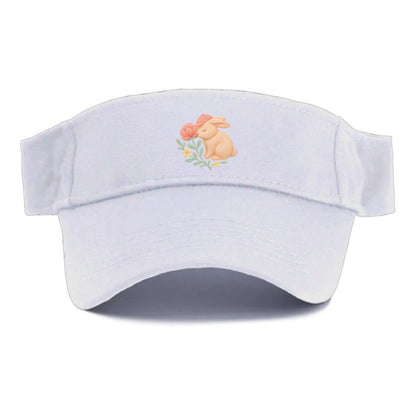 Peach Bunny - Visor - White