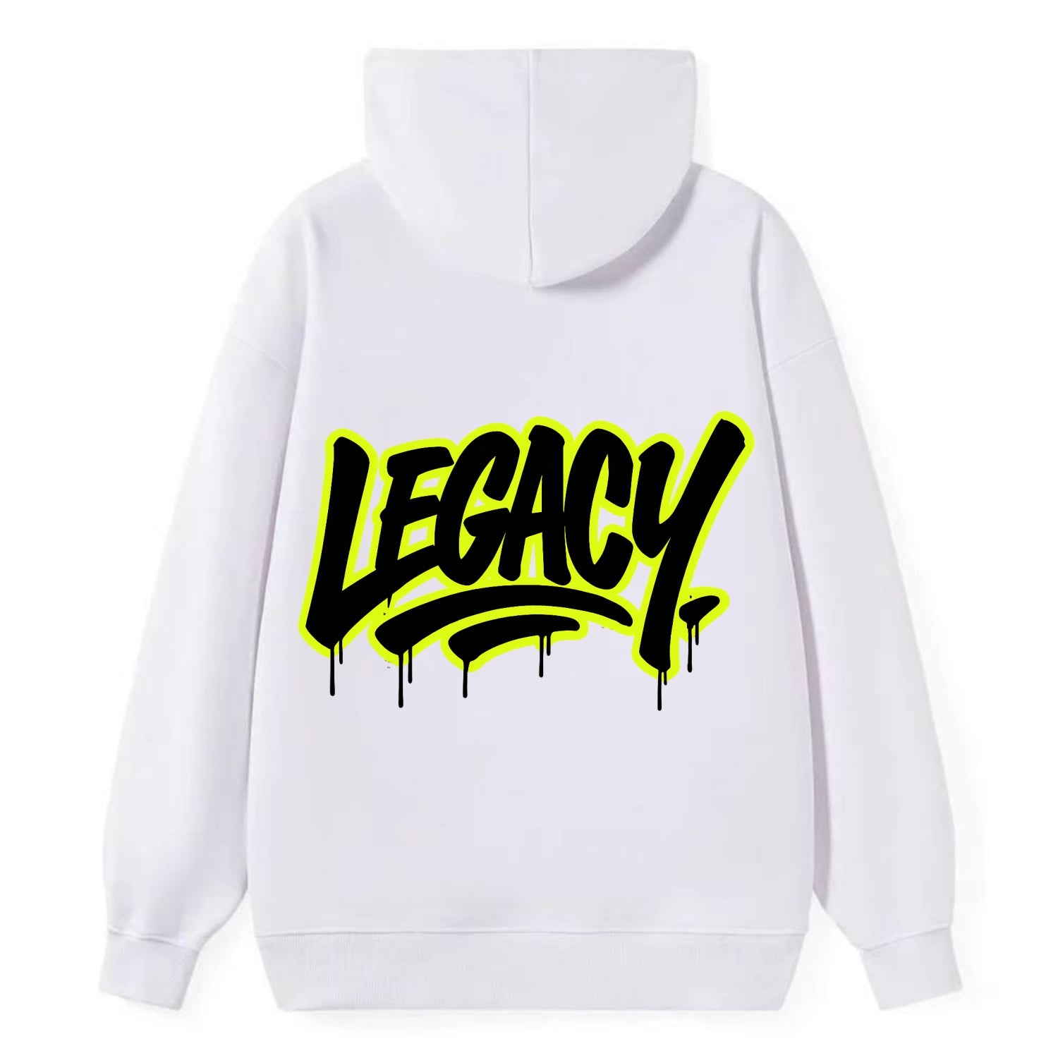 Bold typography design - "LEGACY" - what you leave behind, lasting impact - Classic Pullover Hoodie - White