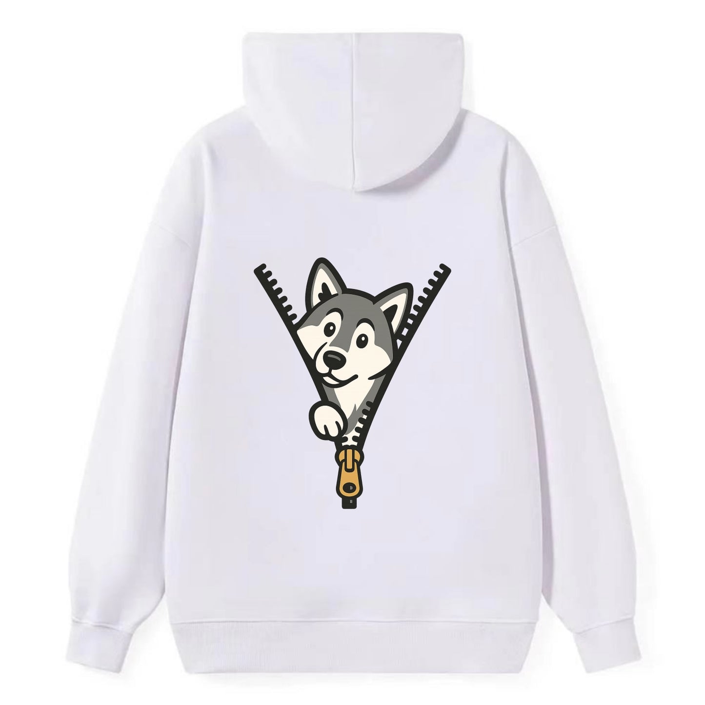 Alaskan Malamute - Classic Pullover Hoodie - White