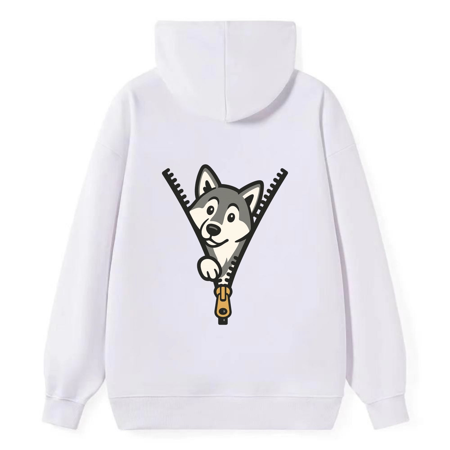 Alaskan Malamute - Classic Pullover Hoodie - White