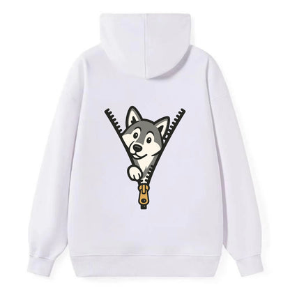 Alaskan Malamute - Classic Pullover Hoodie - White