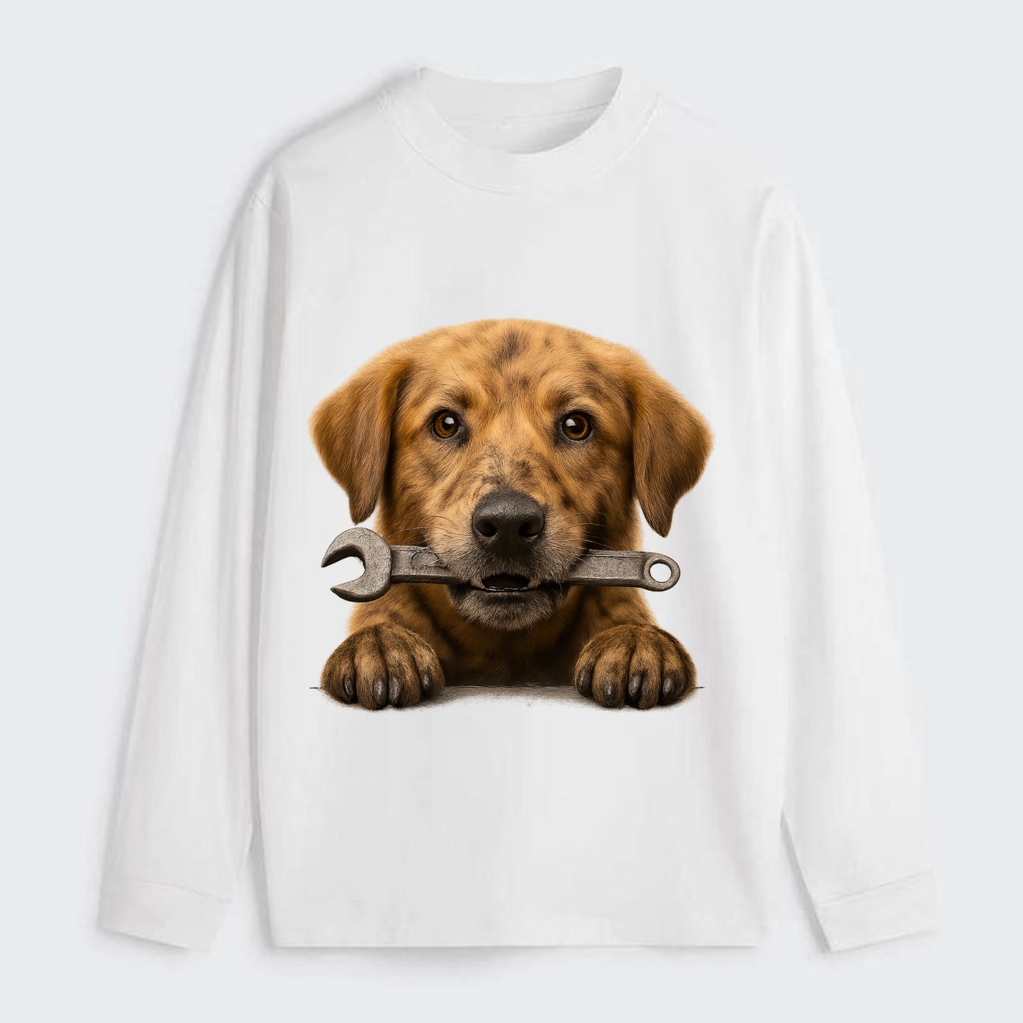 Mechanic Dog  - Classic Long Sleeve Shirt - White