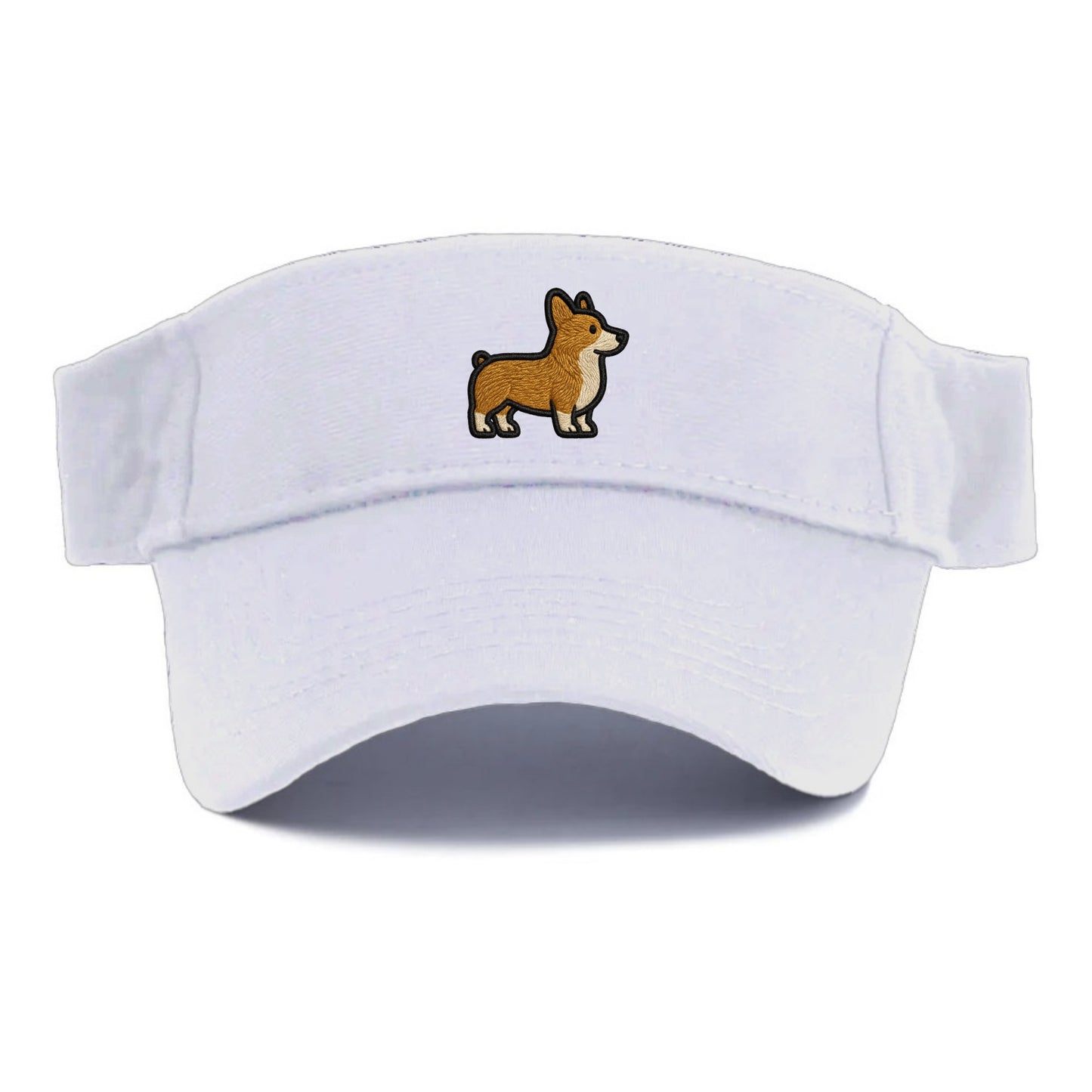 Pembroke Welsh Corgi - Trendy minimal sh - Visor - White