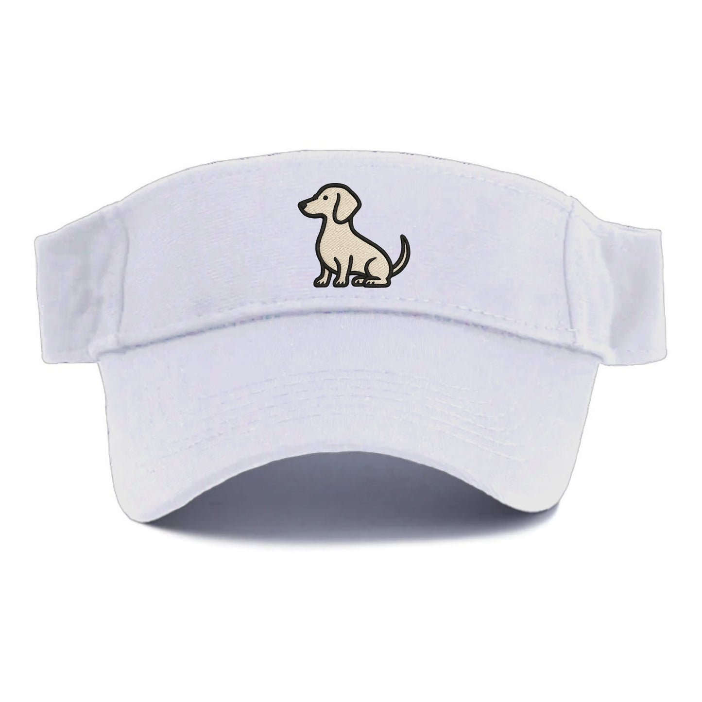 Dachshund - Long body profile view - Visor - White