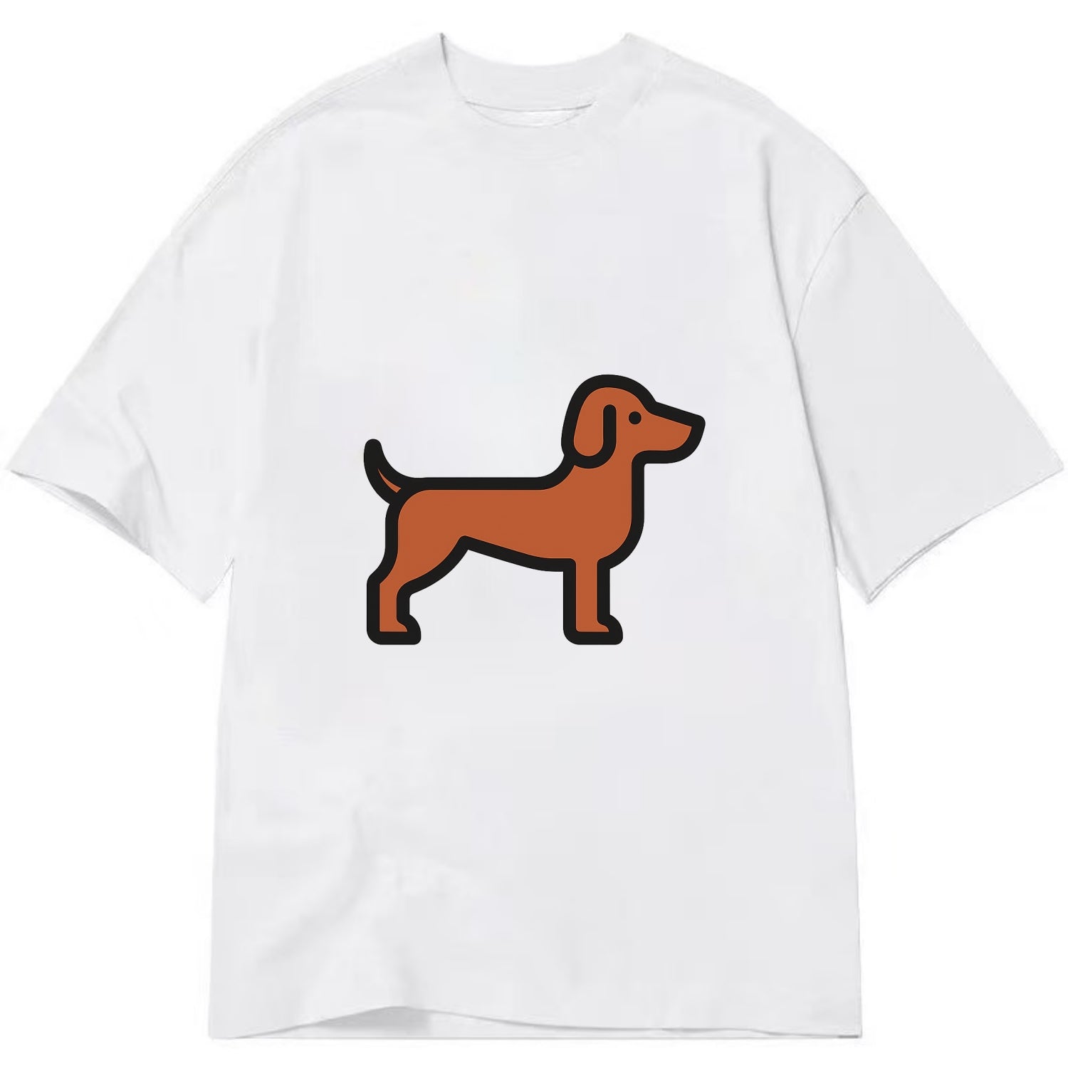 Vizsla - Rust colored flat side profile - Classic T-shirt - White