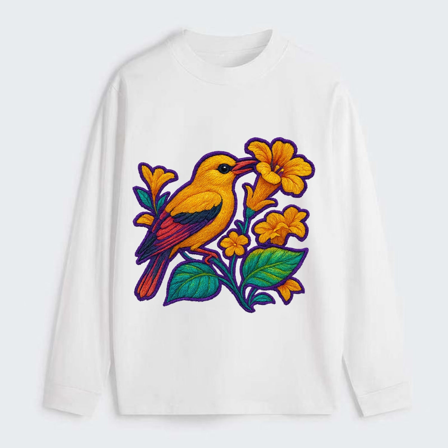 Golden Oriole - Classic Long Sleeve Shirt - White