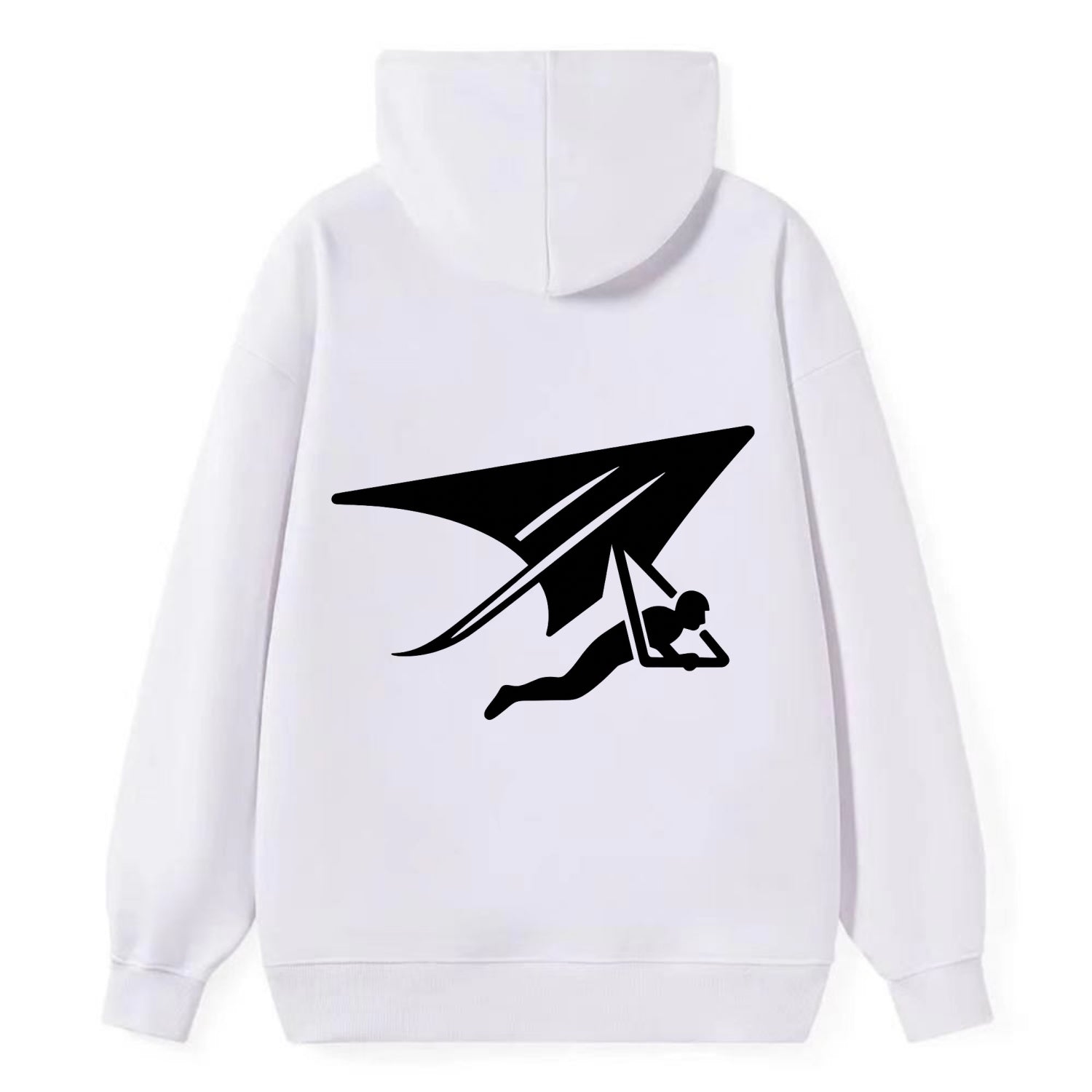 Hang glider soaring - Classic Pullover Hoodie - White