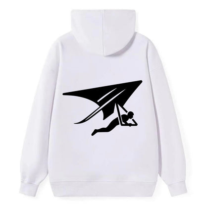 Hang glider soaring - Classic Pullover Hoodie - White