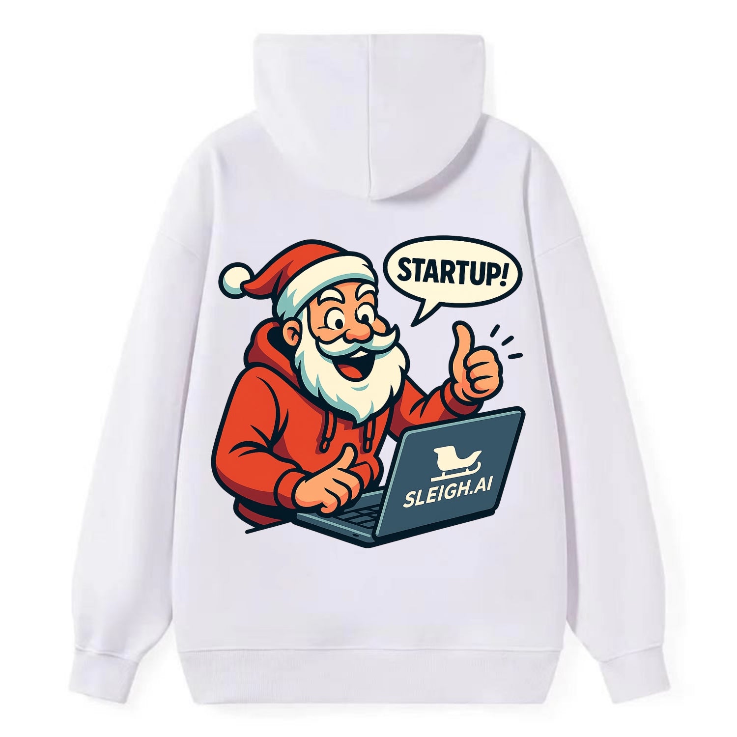 Santa Tech Startup CEO - Classic Pullover Hoodie - White