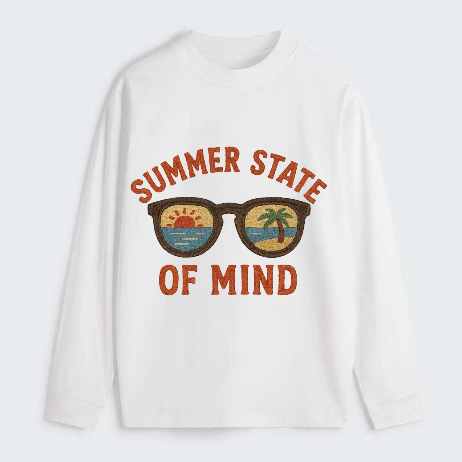 Summer State Of Mind  - Classic Long Sleeve Shirt - White