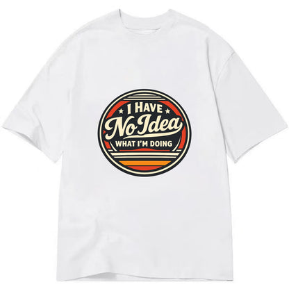 Confidently Clueless Emblem - Classic T-shirt - White